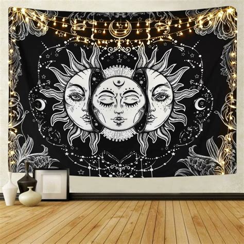 lights and tapestry